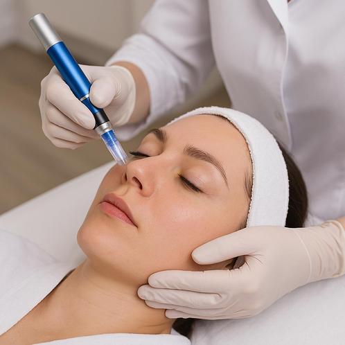 TRAINING MICRONEEDLING, Sieraden, Tassen en Uiterlijk, Uiterlijk | Gezichtsverzorging, Zo goed als nieuw, Verzorging, Ophalen of Verzenden