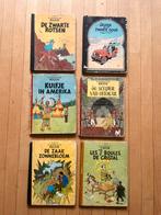 6 oude Kuifje Hergé tintin albums harde kaft hardcover, Gelezen, Ophalen of Verzenden