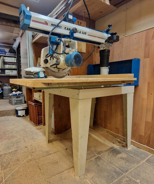 Omga RN 600 radiaalzaag, Doe-het-zelf en Verbouw, Gereedschap | Zaagmachines, Gebruikt, Afkortzaag, 1200 watt of meer, 70 mm of meer