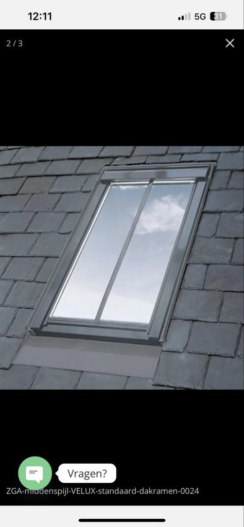 1x antraciet middenspijl / glaslat- velux ZGA WKO6 0024, Doe-het-zelf en Verbouw, Hang- en Sluitwerk, Zo goed als nieuw, Overige typen