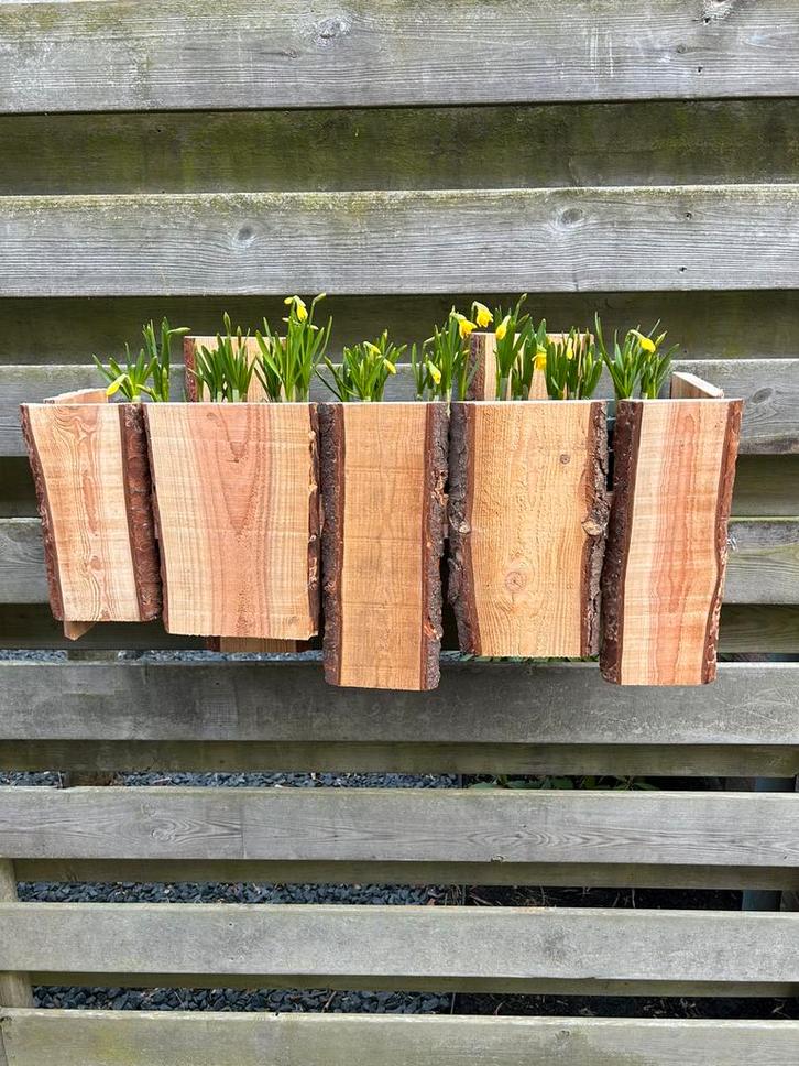 Plantenbak voor aan de schutting, Tuin en Terras, Bloembakken en Plantenbakken, Nieuw, Hout, Tuin, Minder dan 30 cm, 60 tot 100 cm