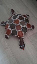 Patchwork lederen schildpad vintage handwerk, Ophalen of Verzenden, Zo goed als nieuw, Rechthoekig