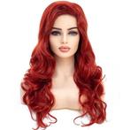 Sexy Jessica Rabbit pruik lang rood haar met slagen, Verzenden, Nieuw, Pruik of Haarverlenging