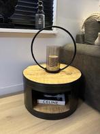 Mango houten salontafel rond, Huis en Inrichting, Tafels | Salontafels, Ophalen, Rond, 50 tot 100 cm, Zo goed als nieuw