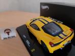 Ferrari 458 Speciale yellow van Hotwheels Elite 1:43, Hobby en Vrije tijd, Modelauto's | 1:43, Overige merken, Auto, Nieuw, Ophalen of Verzenden