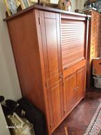 Houten computerkast met rolluik, Huis en Inrichting, Kasten | Computermeubels, Ophalen, 70 tot 120 cm, 120 tot 170 cm, Zo goed als nieuw