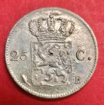 25 cent 1829 Brussel. Zfr., Postzegels en Munten, Zilver, 25 cent, Ophalen of Verzenden, Koning Willem I