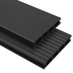 Terrasplanken HKC met accessoires 20 m² 2,2 m antraciet, Tuin en Terras, Terrasdelen en Vlonders, Verzenden, Nieuw, Composiet