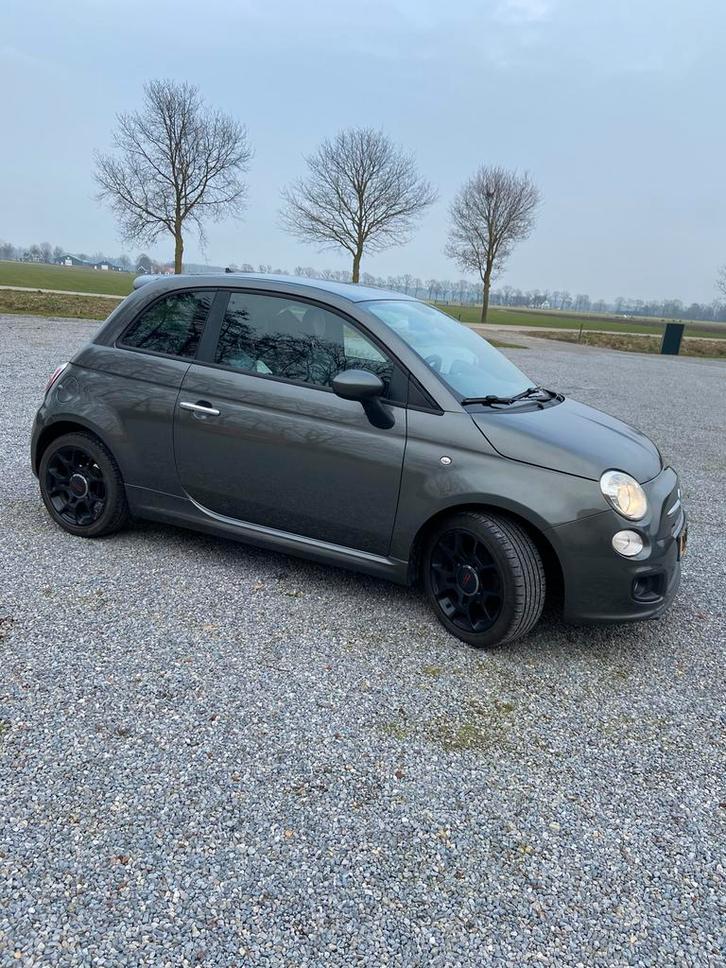 Fiat 500 1.2 C 2013 Grijs, Auto's, Fiat, Particulier, Benzine, C, Hatchback, Handgeschakeld, Geïmporteerd, Zilver of Grijs, Zwart