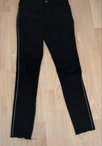 Zwarte broek met strass  streep maat 40 (nieuw), Ophalen of Verzenden, Zo goed als nieuw