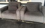 2 grijze love seats, Ophalen, Gebruikt, Twee, Stof