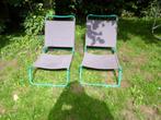 kampeer  tuin of strand stoelen, Caravans en Kamperen, Kampeermeubelen, Ophalen of Verzenden, Gebruikt, Campingstoel
