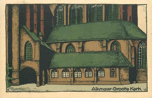(701-175-003) Alkmaar Groote Kerk, Verzamelen, Ansichtkaarten | Nederland, Noord-Holland, Verzenden