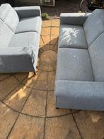 Gratis 2 zits en 3 zits bank blauw, Huis en Inrichting, Banken | Sofa's en Chaises Longues, Ophalen, Gebruikt, Driepersoons, 75 tot 100 cm