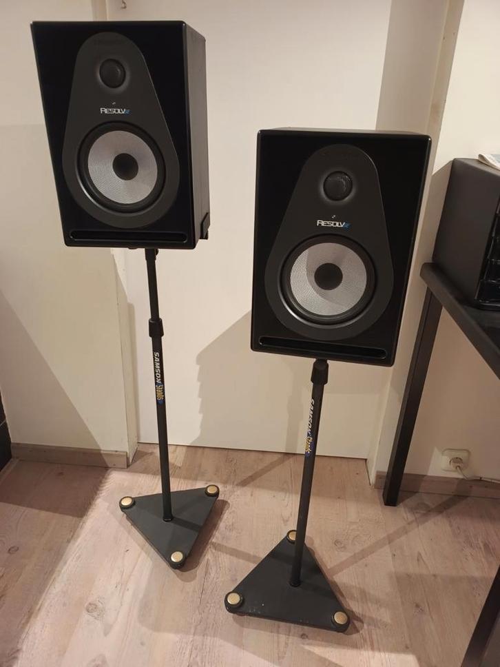 Samson Resolv SE6 Studio Monitors - Set, Audio, Tv en Foto, Luidsprekers, Zo goed als nieuw, Front, Rear of Stereo speakers, 60 tot 120 watt