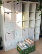 IKEA Kallax Kast Wit met Inzetten en Deurtjes, Ophalen, Gebruikt