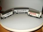 3x Marklin Ho Duitse bierwagons van div. merken., Hobby en Vrije tijd, Modeltreinen | H0, Wisselstroom, Wagon, Ophalen of Verzenden