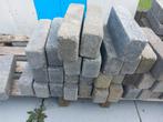 247 stuks Antraciet grijze stenen 19,5x7x4,5, Ophalen, Zo goed als nieuw, Beton, Klinkers