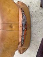 Antiek houten zadel met lederen bekleding, Antiek en Kunst, Ophalen