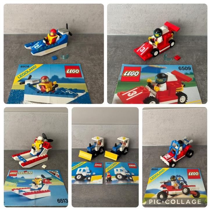 Lego 6508 6509 6513 6524 6528, Kinderen en Baby's, Speelgoed | Duplo en Lego, Gebruikt, Lego, Complete set, Ophalen of Verzenden