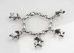 Zilveren armband gemzen S.J. Rose & Son, 1988/1995, Ophalen of Verzenden, Zilver, Armband