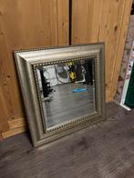 Vintage zilverkleurige spiegel 58x58 cm, Huis en Inrichting, Woonaccessoires | Spiegels, Ophalen, Zo goed als nieuw, Minder dan 100 cm