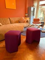 2 prachtige design krukken poef, Ophalen, Zo goed als nieuw, Stof
