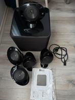 Kef speakerset (eitjes) met sufwoofer kube-2 200 watt, Ophalen, Gebruikt