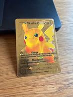Pikachu V Gouden Kaart - Zeldzaam!, Hobby en Vrije tijd, Verzamelkaartspellen | Pokémon, Ophalen of Verzenden, Gebruikt, Losse kaart