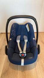 Maxi Cosi Pebble blauw met hoes, Gebruikt, Ophalen of Verzenden, Isofix