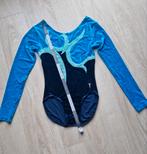 Velours turnpakje xs/s zie maten foto, Sport en Fitness, Blauw, Ophalen of Verzenden, Zo goed als nieuw, Turnpak(je)