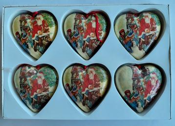 Kerst boomversiering onbreekbare grote hartjes papier mache beschikbaar voor biedingen