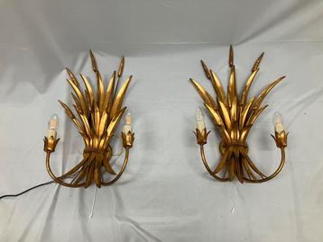 Vintage Hans Kögl Wheat Sheaf korenaar wandlampen MCM beschikbaar voor biedingen