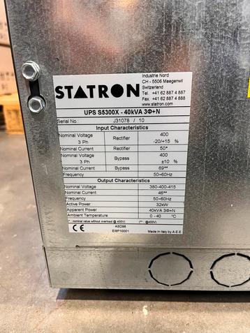 STATRON UPS S5300X - 40kVA 3Φ+N beschikbaar voor biedingen