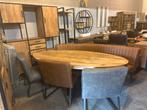 Complete Eetset - Ovaal mango hout, Ophalen, Outletliving7@gmail.com, Nieuw, Outlet