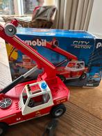 Playmobil brandweer 9465 hoogwerker, Kinderen en Baby's, Speelgoed | Playmobil, Ophalen of Verzenden, Zo goed als nieuw, Complete set