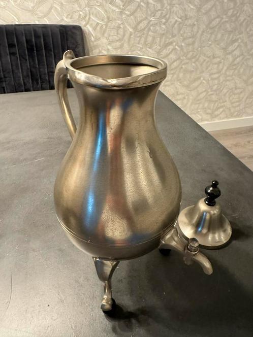 Tinnen kraantje kan met brander., Antiek en Kunst, Antiek | Tin, Ophalen of Verzenden