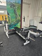 Halterbank . Bankdruk bankdrukken, Sport en Fitness, Fitnessapparatuur, Ophalen, Gebruikt, Metaal, Krachtstation