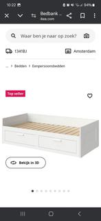 Ikea Brimnes bed ZGAN eventueel incl matrassen, Ophalen of Verzenden, Zo goed als nieuw, Tweepersoons
