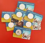 Zilver Vijfjes in Coincards - 400 Jaar Australie - Rembrandt, Setje, Koningin Beatrix, Zilver, Euro's