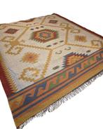 Grote Kelmin Flatweave 370x280 handgeweven wollen vloerkleed, Info@rugsandcarpets.nl, Perzisch tapijt kelim Flatweave wollen vloerkleed handgeknoopt