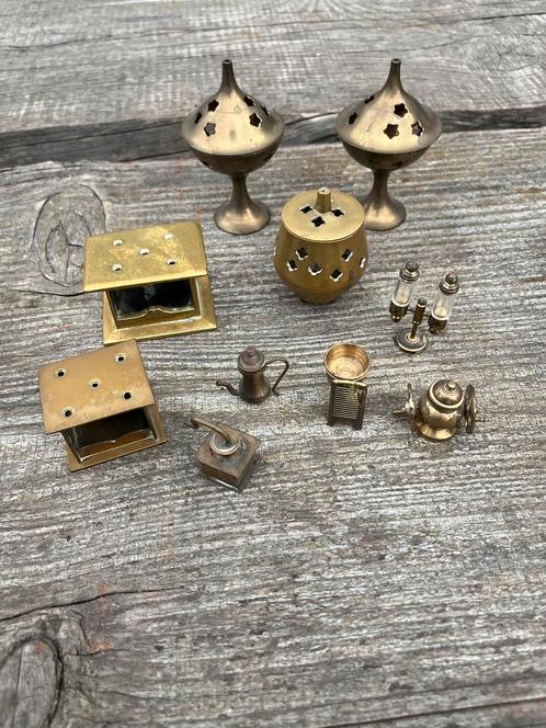 10 Koper messing miniaturen jaren 60 vintage retro €16,50, Antiek en Kunst, Antiek | Koper en Brons, Koper, Ophalen of Verzenden