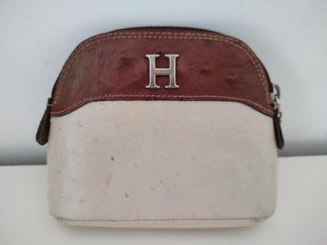 K460 lederen make-up tas met kunstlederen voering beschikbaar voor biedingen
