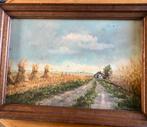 Te koop schilderij landschap met boerderij, Antiek en Kunst, Kunst | Schilderijen | Klassiek, Ophalen of Verzenden