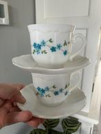 Arcopal veronica kop en schotel 2 twee stuks vintage, Ophalen of Verzenden, Overige stijlen, Kop(pen) en/of Schotel(s), Glas