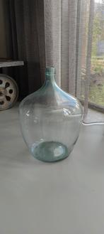 Grote vintage gistfles transparant groen, Ophalen, Gebruikt, Overige kleuren, Glas