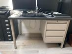 Vintage Metalen Bureau met Lades, Ophalen, Gebruikt, Bureau