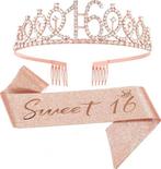 Sjerp en diadeem Sweet Sixteen, Versiering, Nieuw, Ophalen of Verzenden, Info@sweet-one.nl