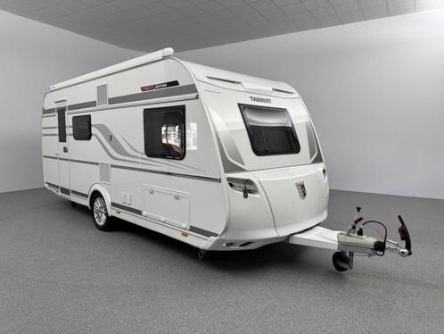Tabbert Rossini 490 DM Finest Edition Stapelbed Luifel Mover, Caravans en Kamperen, Caravans, Bedrijf, Overige, Tabbert, Dwars-stapelbed