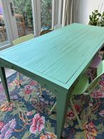 Eettafel (i am recycled) mintgroen ijzer, Huis en Inrichting, Tafels | Eettafels, Ophalen, 200 cm of meer, 50 tot 100 cm, Zo goed als nieuw